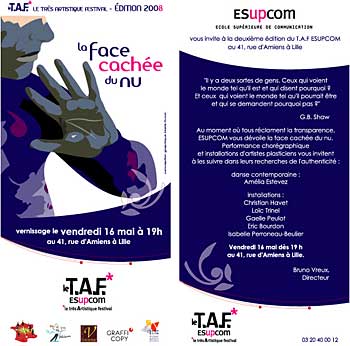 ESUPCOM invitation Trs Artistique Festival